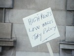 Still image from Clydebank's Rents Protest